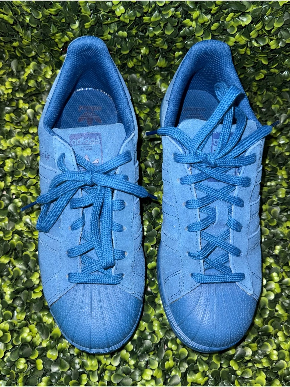 adidas Superstar Suede Sneakers - Royal Blue size M 6.5/ W 8 - Picture 3 of 7